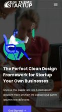 Divi Startup Agency (screenshot mobile)