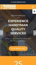 Divi Tradesman (screenshot mobile)