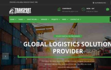 Divi Transport (screenshot desktop)