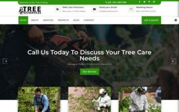 Divi Tree Services (screenshot desktop)