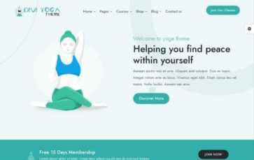 Divi Yoga (screenshot desktop)