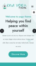 Divi Yoga (screenshot mobile)