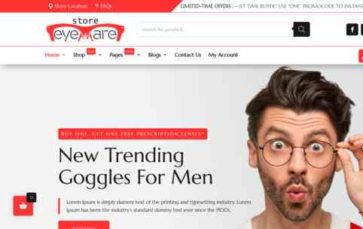 Eyeware Store (screenshot desktop)