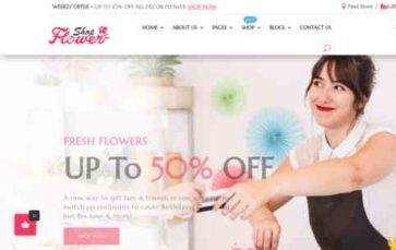 Flower Shop (Divi-Childthemes) (screenshot desktop)
