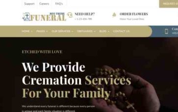 Funeral (Divi-Childthemes) (screenshot desktop)
