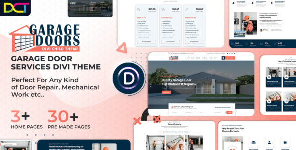 Garage Door Installation & Repair (Divi-Childthemes)