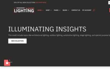 Lighting Shop (Divi-Childthemes) (screenshot desktop)