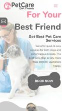 Pet Care Divi (screenshot mobile)