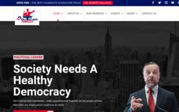 Politics (Divi-Childthemes) (screenshot desktop)