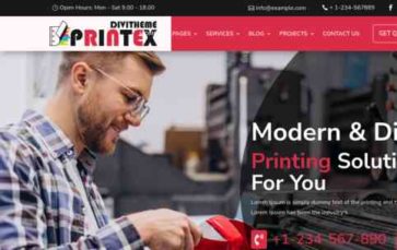 Printex (Divi-Childthemes) (screenshot desktop)
