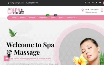 Spa Wellness (screenshot desktop)