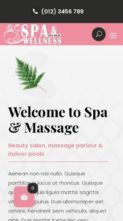 Spa Wellness (screenshot mobile)