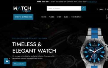 Watches (Divi-Childthemes) - (screenshot desktop)