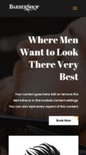 Screenshot Mobile Barbershop (Divi Dezigns) - (screenshot mobile)