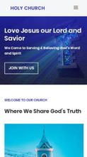 Screenshot Mobile Church (Divi Dezigns) - (screenshot mobile)