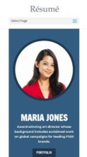 Resume (Divi Dezigns) - (screenshot mobile)