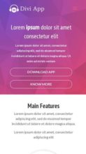Divi App (Divi Extended) (screenshot mobile)