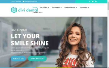 Divi Dental (screenshot desktop)