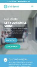 Divi Dental (screenshot mobile)