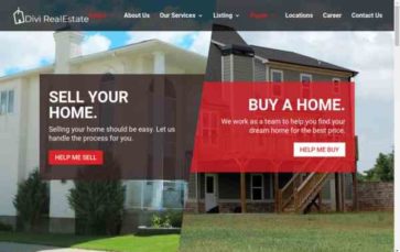 Divi RealEstate (screenshot desktop)