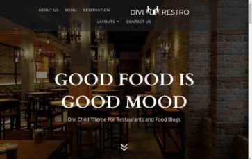 Divi Restro (screenshot desktop)