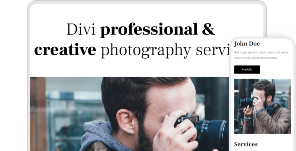 Photography Portfolio (Divi Extended)