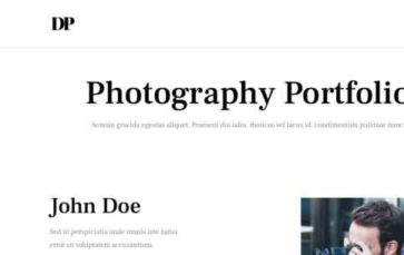 Photography Portfolio (Divi Extended) (screenshot desktop)