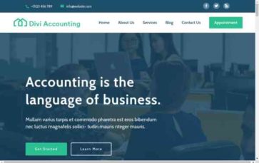 Divi Accounting (screenshot desktop)