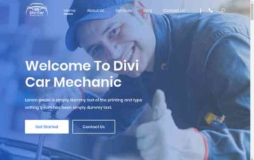 Screenshot Desktop Divi Car Mechanic (screenshot desktop)