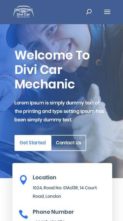 Screenshot Mobile Divi Car Mechanic (screenshot mobile)