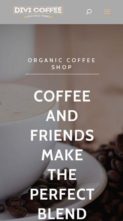Divi Coffee (screenshot mobile)