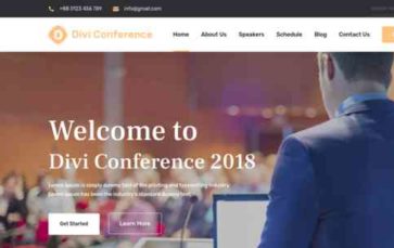 Divi Conference (screenshot desktop)