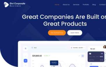 Divi Corporate (screenshot desktop)