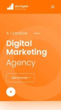 Divi Digital Marketing (screenshot mobile)
