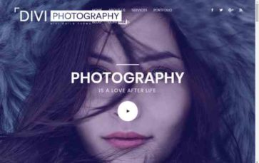 Divi Photography (Divi Life) - (screenshot desktop)