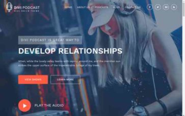 Divi Podcast (Divi Life) - (screenshot desktop)