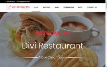 Divi Restaurant (Divi Life) (screenshot desktop)