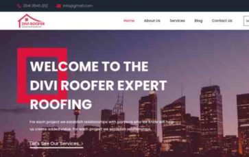 Divi Roofing (Divi Life) (screenshot desktop)