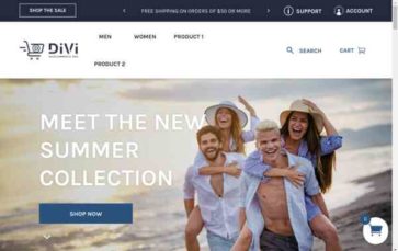 Divi WooCommerce Pro (screenshot desktop)