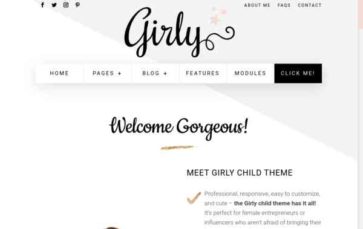 Girly (Divi Lover) - (screenshot desktop)
