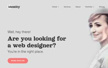 Identity (Divi Lover) (screenshot desktop)