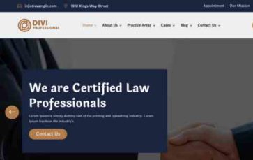 Attorney Law Consulting (screenshot desktop)