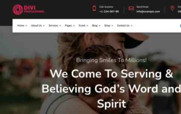 Screenshot Desktop Church & Non Profit Charity (screenshot desktop)