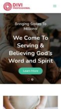 Screenshot Mobile Church & Non Profit Charity (screenshot mobile)
