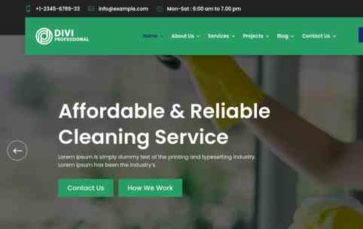 Cleaning And Renovation Service (screenshot desktop)