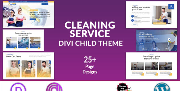 Cleanzon Divi Cleaning Service (Divi Professional)