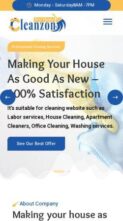 Screenshot Mobile Cleanzon Divi Cleaning Service (screenshot mobile)