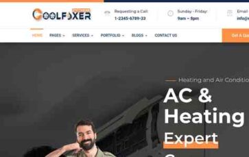 Screenshot Desktop CoolFixer Divi Heating and Air Conditioning Services (screenshot desktop)