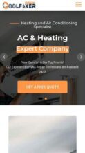 Screenshot Mobile CoolFixer Divi Heating and Air Conditioning Services (screenshot mobile)