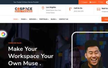 CoSpace (Divi Professional) - (screenshot desktop)